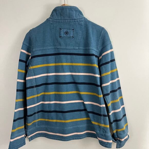 Fat Face Airlie Quarter Zip Long Sleeve Stripe Women Size 6 - Picture 2 of 13